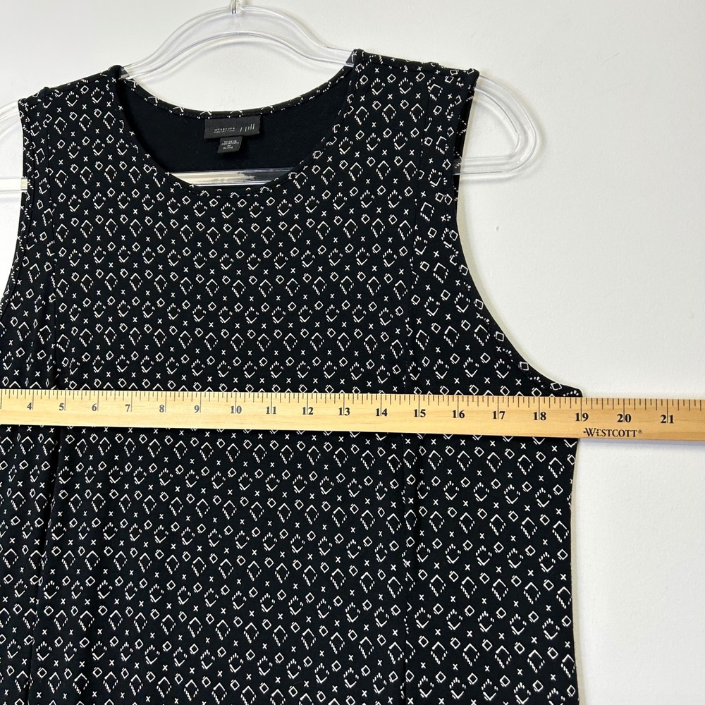 J. Jill Wearever Collection Sleeveless Maxi Dress Women's Medium Petite MP Black - Picture 5 of 9